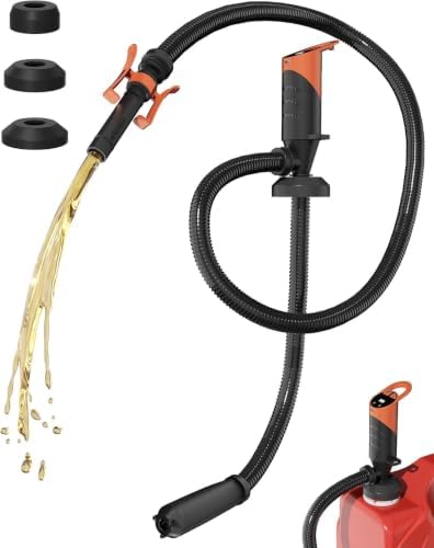 5 GPM Cordless Fuel Transfer Pump with Auto Shut-Off & Beep Alert, Compatible with DeWalt 20V & Milwaukee 18V Batteries by Unknown