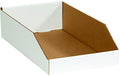 BOX USA BBINEB1810 Open Top Bin Boxes, 10" x 18" x 4 1/2", Oyster White (Pack of 25) by BOXUSA