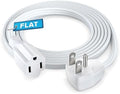 Maximm 8 Ft 14/3 AWG UL Certified Flat Plug Extension Cord, 1-Outlet by MaximmCable