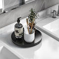 Turntable Vanity Tray, 9 Inch Bamboo Kitchen Sink Countertop Organizer by VeyFey