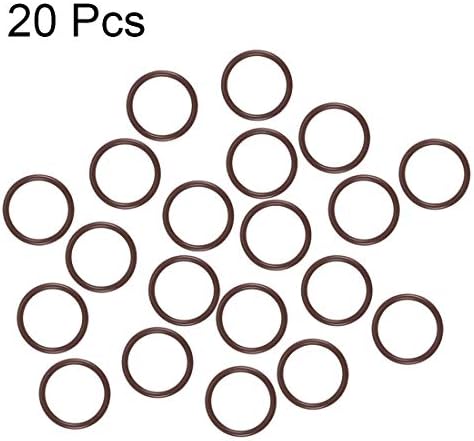 uxcell Fluorine Rubber O-Rings 16mm OD 13mm ID 1.5mm Width, Metric FKM Sealing Gasket, Pack of 20 - Image 2