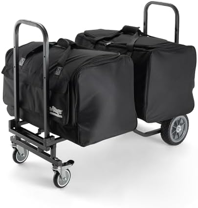 On-Stage UTC2200 Utility Cart (Rolling Dolly Handcart, Heavy-Duty Transportation, 485 Pound Weight Capacity, Load in and Load Out Equipment, Adjustable Length, Folding Handles, Locking Casters) - Image 4