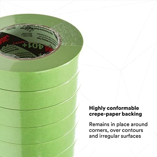3M High Performance Green Masking Tape 401+, 24 mm x 55 m, 6.7 mil - Image 4