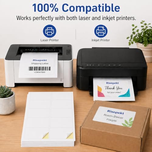 1000 Pcs 2"x4" 10 Up Shipping Labels for Laser & Inkjet Printer - Image 4