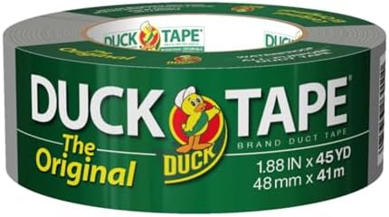 The Original Duck Tape Brand Duct Tape, 1-Pack 1.88 Inch x 45 Yard, Silver, B-450-12 (394468) by DuckBrand