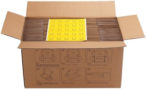 HORLIMER 4x3x2 inches Shipping Boxes Set of 50, Brown Corrugated Cardboard Box Literature Mailer - Image 7