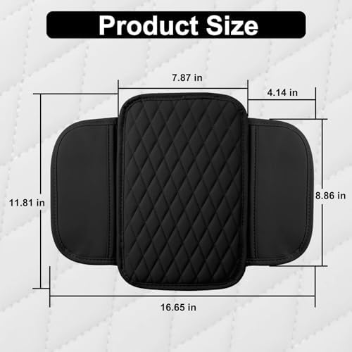 BFXM Car Center Console Cover with 2 Organizer Pockets Storage Bags - Image 2