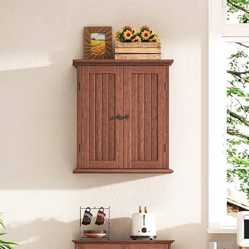 ChooChoo Bathroom Wall Cabinet with 2 Doors, Over The Toilet, Farmhouse - Image 2
