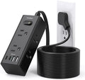 One Beat 15Ft Extension Cord with Multiple Outlets,Flat Plug Power Strip by OneBeat