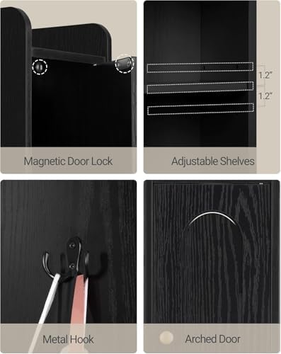 Hzuaneri Bathroom Cabinet with Shelves,Tall Bathroom Storage Cabinet - Image 4