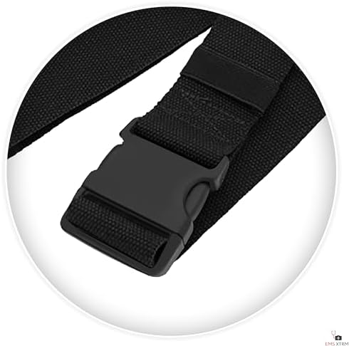 EMS XTRM Gait Belts for Seniors, Belt to Lift Elderly Standing Assist Aid Quick Release Buckle for Caregivers, Nurses, Home Health Aides, Physical Therapists (Plastic Buckle - Black) - Image 5