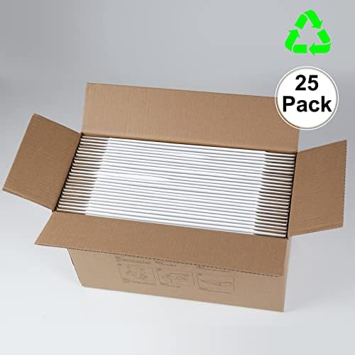 11x8x2 Inches Shipping Boxes Pack of 25, White Corrugated Cardboard Boxes for Small Bussiness - Image 6