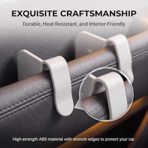 4 PCS Car Door Side Storage Partition, Divider Baffle Car Side Organizer, Car Door Compartment Storage Partition, Universal for Cars SUVs (White) - Image 4