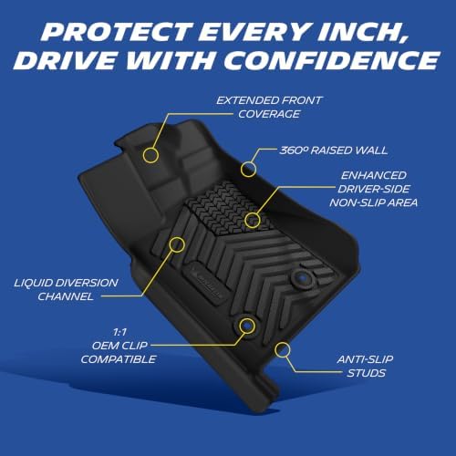 Michelin Vehicle Mat for 2024-2026 Ford Ranger SuperCrew Cab Carpet Floor - Image 3