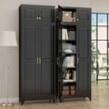 SteeLoong 90”Metal Pantry Storage Cabinet with Doors & 4 Adjustable Shelves by Steeloong