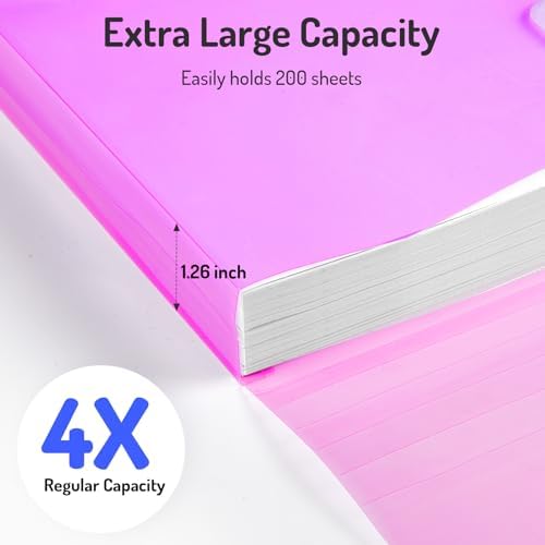 Forvencer Binder Pocket, 4X Regular Capacity, 5 Pack Super Heavyweight - Image 3