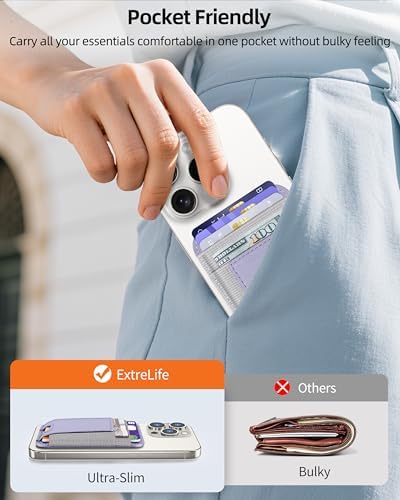 Upgraded for Magsafe Wallet, 7 Card Holder, RFID Blocking, Strongest Magnet - Image 6