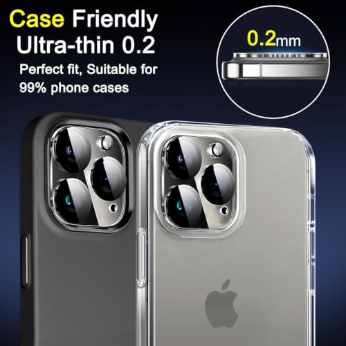 Ferilinso 6 Pack Camera Lens Protector for iPhone 16 Pro Max/iPhone 16 Pro - Image 4