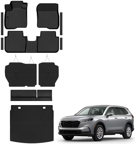 AUXKO Floor Mats Upper Cargo+Backrest Mat Door Sill for 2026-2023 Honda CRV by AUXKO