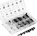 NEIKO 50484A Internal Hex Allen Set Screw Assortment Kit, Coarse and Fine Thread Screws with Full-Steel Construction, 200-Piece Set by NeikoTools