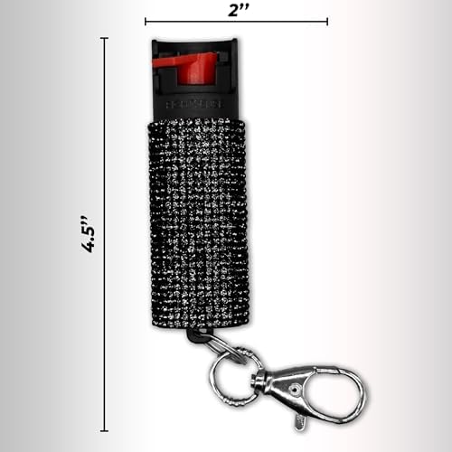 FIGHTSENSE Self Defense Pepper Spray - 1/2 oz Compact Size Maximum Strength Police Grade Formula Best Self Defense Tool for Women W/Leather Pouch Keychain - Image 6