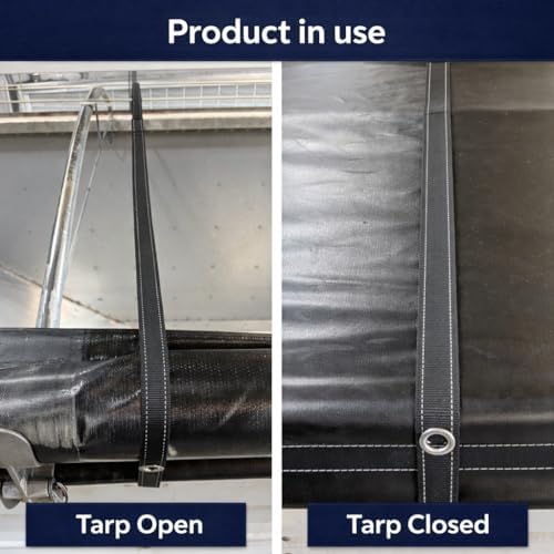 Brumleve® Heavy Duty Tarp Straps – Premium Polyester “Wind Straps” for Roll Tarp Systems – 2-Pack - Image 4