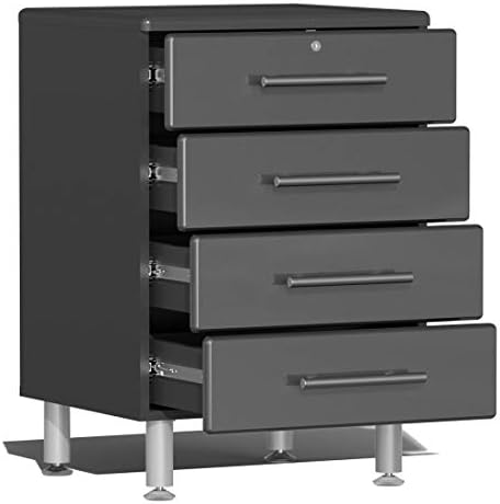 Ulti-MATE UG22061G 6-Piece Garage Cabinet Kit with Channeled Worktop in Graphite Grey Metallic - Image 3