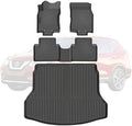 All-Weather TPE Floor Mats & Cargo Liner Set for 2014 2015 2016 2017 2018 2019 2020 Nissan Rogue (Not Fit Sport) Custom Fit Nissan Rogue Car Mats Cargo Mat Trunk Mat Accessories by SANBAN-AXE