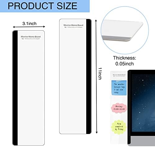 Office Desk Accessories Multifunction Computer Monitor Memo Board - Office Supplies for Women Men Computer Sticky Note Holder Home Decor - Image 2