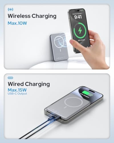 for Magsafe Portable Charger, 5000mAh Slim Wireless Magnetic Power Bank - Image 5
