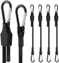 SDTC Tech 24 Inch Adjustable Bungee Cords with Carabiner Hooks by SDTCTech