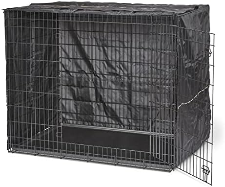 MidWest Homes for Pets XXL Dog Crate Cover, Black Polyester Privacy Kennel Cover Fits Most Giant 54-Inch Crates, Machine Washable, Reduces Barking & Chewing - Image 6