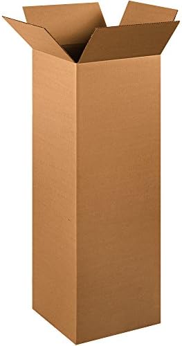 BOX USA 12 x 12 x 36 Corrugated Cardboard Boxes, Tall 12"L x 12"W x 36"H, Pack of 15 | Shipping, Packaging, Moving, Storage Box for Home or Business, Strong Wholesale Bulk Boxes by BOXUSA