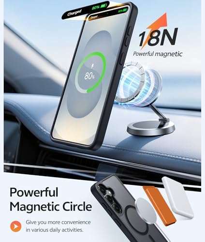 FNTCASE for Samsung Galaxy S25/S24 Plus Case, Fit Magsafe, Screen Protector - Image 3