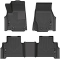 Husky Liners Weatherbeater Floor Mats | Fits 2022-2026 Jeep Grand Cherokee (Excludes 4XE) | Front & 2nd Row, 3-pc Black - 95411 by HuskyLiners%C2%AE