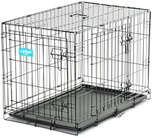 Carlson Secure and Compact Double Door Metal Dog Crate, Medium with Divider Panel - Image 5