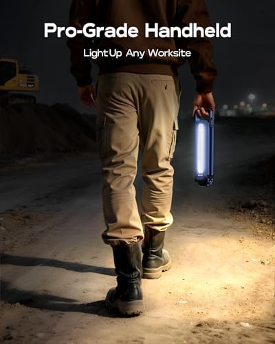 Mechanics Work Light, Under Hood Working Light Bar with Magnetic, 5600AH 3600LM Portable Cordless Work Light for Mechanic, Job Site Lighting for Underhood/Mechanic/Car Repairing/Garage -Blue - Image 6