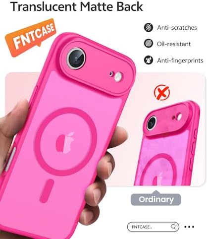 FNTCASE for iPhone Air Case, Fit for Magsafe, with Glass Screen Protector - Image 6