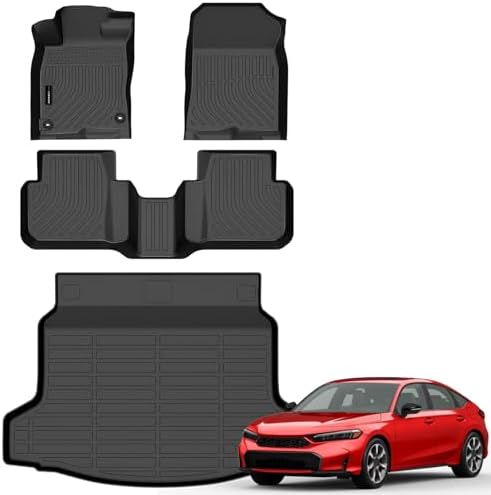 AUXKO Floor Mats Cargo Mat for 2025 2026 Honda Civic Hybrid Hatchback by AUXKO