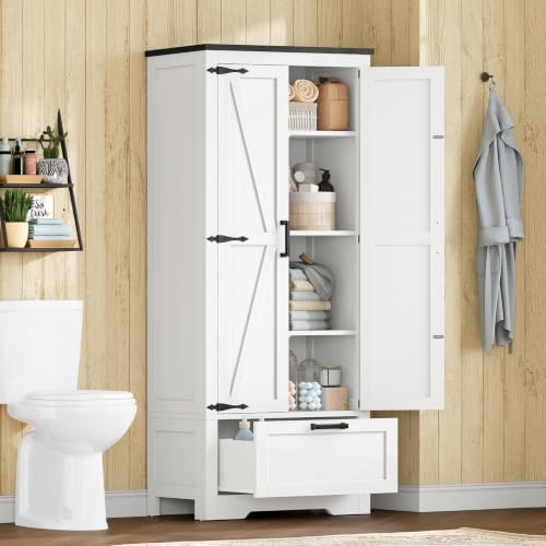 TEENFON Storage Cabinet with Doors & Adjustable Shelf - Image 6