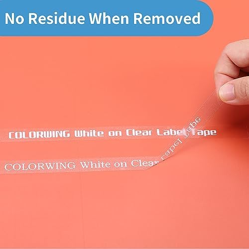 TZe-135 White on Clear TZ Tape Compatible with Brother 12mm 0.47 Laminated - Image 4