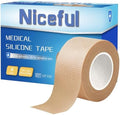 Niceful Silicone Medical Tape, for Sensitive Skin Safe, 1" x4Yd 4 Rolls by Niceful