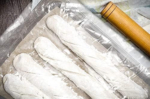 Wowfit 21x31 Clear Flat Poly Bags, 10 CT, 1.6 Mil, Bread & Pastry Proofing - Image 2