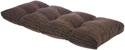 Klear Vu The Gripper Non-Slip Tufted Bench Cushion for Indoor Furniture, Assembled in USA, Entryway Storage, Bay Window, Corner Nook or Piano Seat, 33 Inches, Chenille Chocolate - Image 5