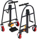 1100LBS Manual Furniture Mover, 2 Funiture Handling Tool, 11.8in Lift Height Two 190-inch Nylon Straps 6Inch 4-Wheels Carbon Steel Material Heavy Duty Transport Equipment w/2 Handles by Unknown