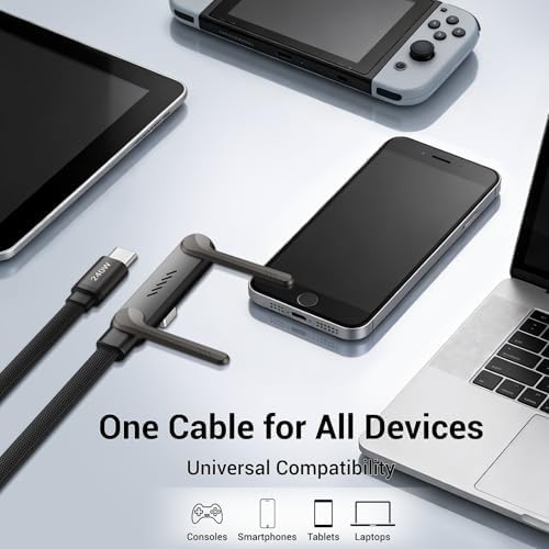 Invisible Holder Charger Cable, 240W PD Fast Charging, 4.9FT - Image 6