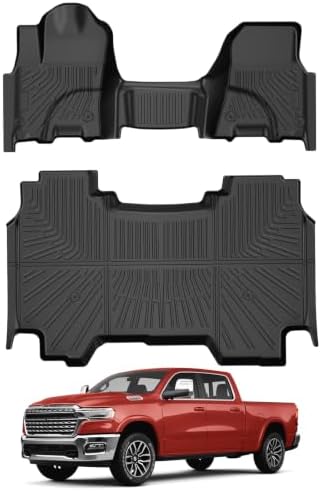 Floor mats for Dodge Ram 1500 Crew Cab 2025-2026 Bench Seat by Mixsuper
