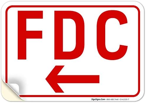 FDC Left Arrow Sign, by SigoSigns