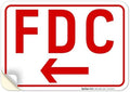FDC Left Arrow Sign, by SigoSigns