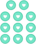 PATIKIL 35mm Plastic Book Binding Discs, 11 Pack Discbound Expansion Discs Heart Binder Rings for DIY Notebook Planner, Dark Green by PATIKIL